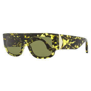 Victoria Beckham V Plaque Sunglasses VB666S 012 Yellow Havana 55mm